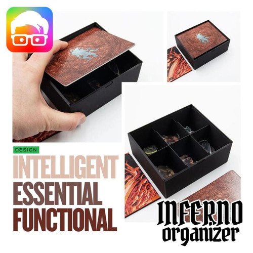 Inferno Board Game Organizer New, Fits Sleeved Cards