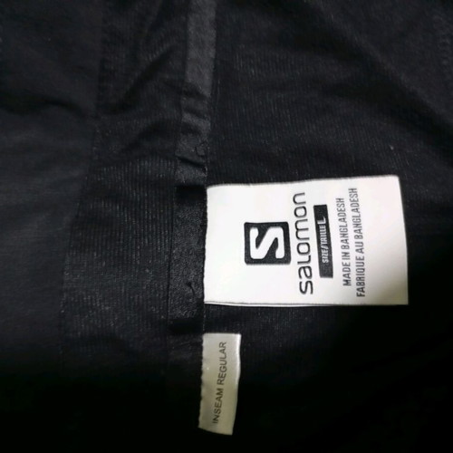 Salomon ski pants black like new, size L