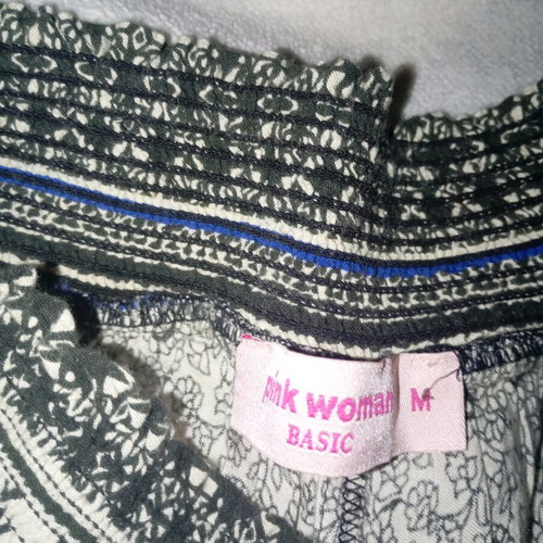 Pink Woman women's bell-bottom pants new, size M, black and gray