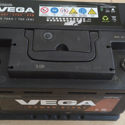Vega Start-Stop EFB car battery 12V 70Ah 760A new