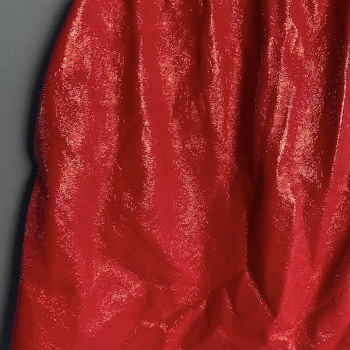 Vinyl skirt red patent leather like new, size M