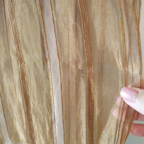 Curtain set 1.40x2.20 meters with decorative details, satin quality