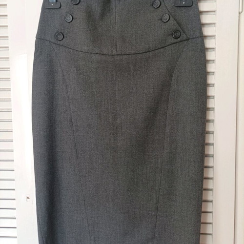 Zara pencil skirt gray used, size L