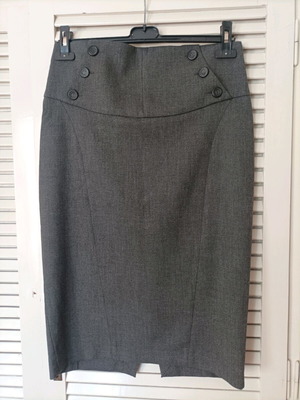Zara pencil skirt gray used, size L