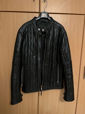 Men's leather jacket Rococo like new, size M, black