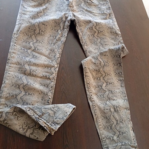 Pull&Bear Elastic Pants used, size XL 42, gray and beige