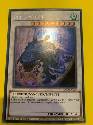 Mist Wurm Secret Rare Vintage Yugioh Like New