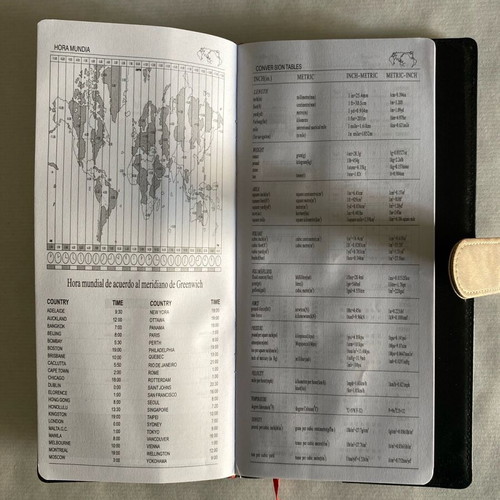 Luxury leather agenda new 12x25, 100 pages