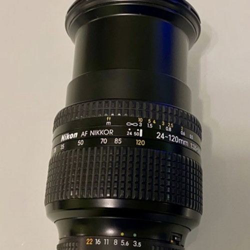 Nikon AF Nikkor 24–120mm f/3.5–5.6 D used lens for Full Frame