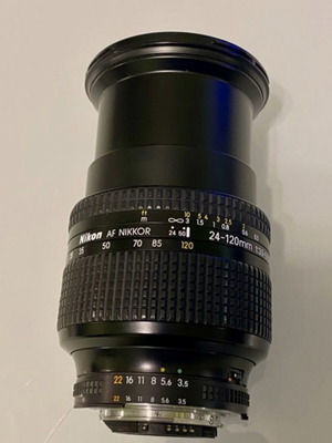 Nikon AF Nikkor 24–120mm f/3.5–5.6 D used lens for Full Frame