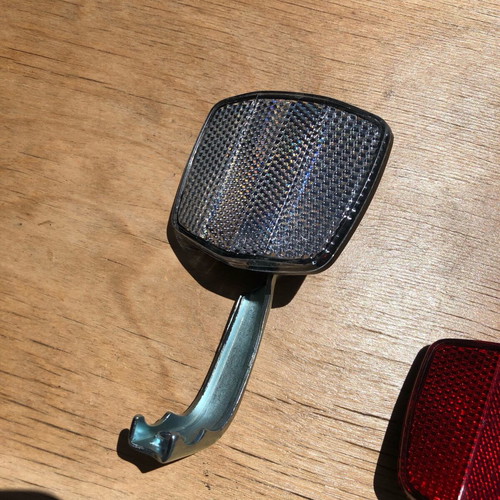 Bicycle Reflectors Front and Rear Pair with New Mounts TOP LS201