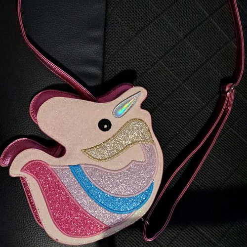 Unicorn crossbody purse bag pink multicolor like new