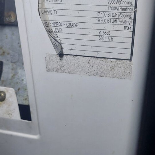 Westair WS-184W 18,000 BTU split air conditioner used