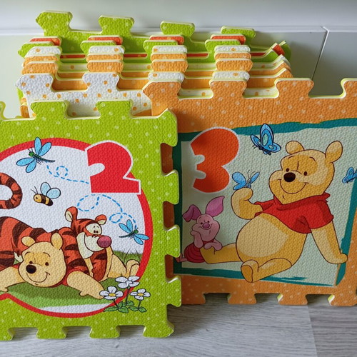 Baby Smile Winnie The Pooh EVA Floor Puzzle Mat, 9 pieces