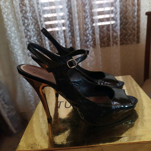 Aslanidis sandals size 37 like new, heel height 11.5cm