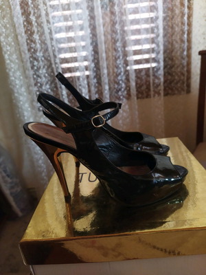 Aslanidis sandals size 37 like new, heel height 11.5cm
