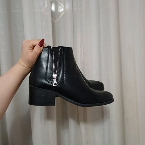 Bellucci black women's ankle boots used, size 37, with zippers