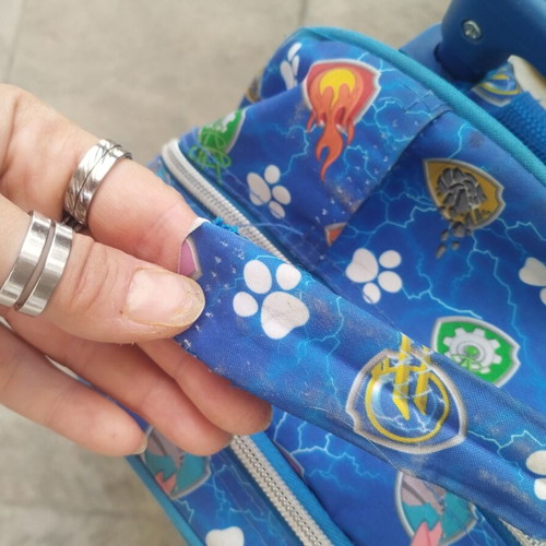 Paw Patrol Wheeled School Bag used with functional zippers