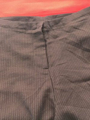 Attrattivo women's striped pants like new, size M 38 10, black and gray