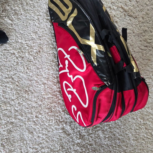 Wilson rackets and racket bag used