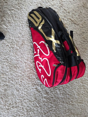 Wilson rackets and racket bag used
