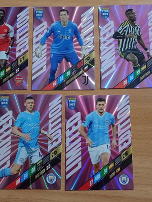 Panini FIFA 365 2024 Adrenalyn XL 5 Limited Edition cards mint