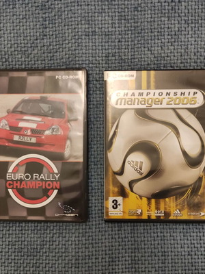 Championship Manager 2006 and Euro Rally Champion PC games