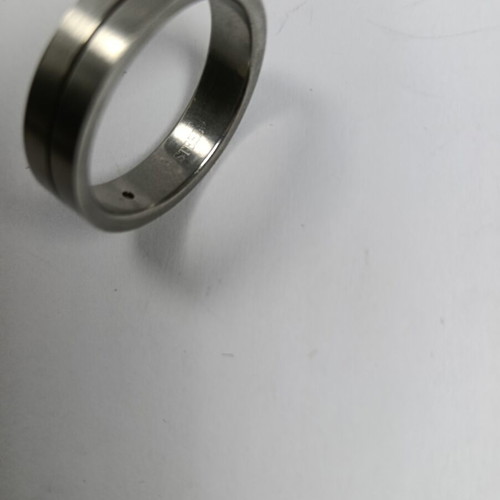 Stainless Steel Ring with Zircon Stone used, 7mm width