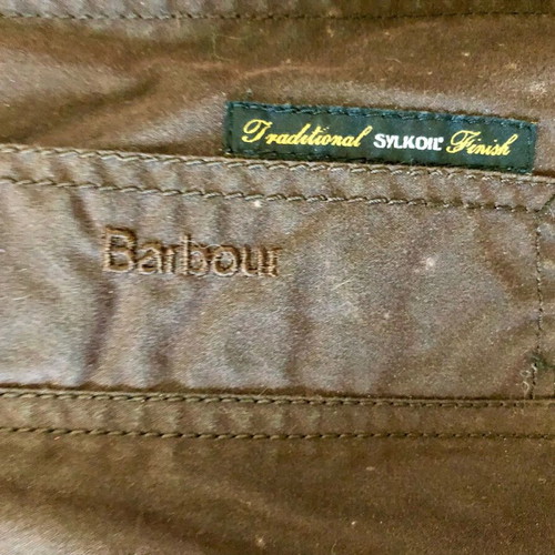 Barbour Original Waxed Storm winter jacket like new, brown, size 3XL