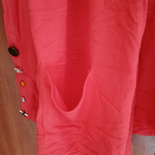 Red cardigan new, size L