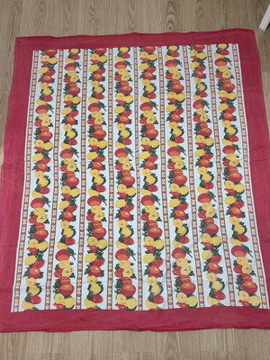 Tablecloth used, cotton 140x140cm