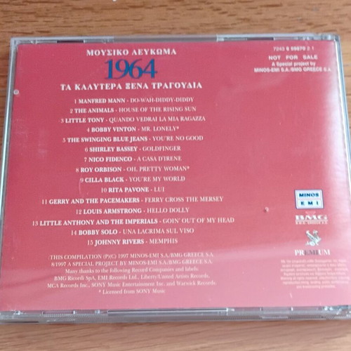 CD Music Album 1964 Like New, The Best Foreign Songs