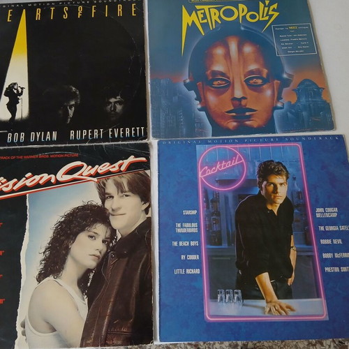Soundtrack records 80s-90s used, set of 4