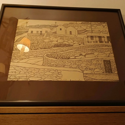Sikelio̱tis Giorgos woodcut new, 66x52 cm, numbered