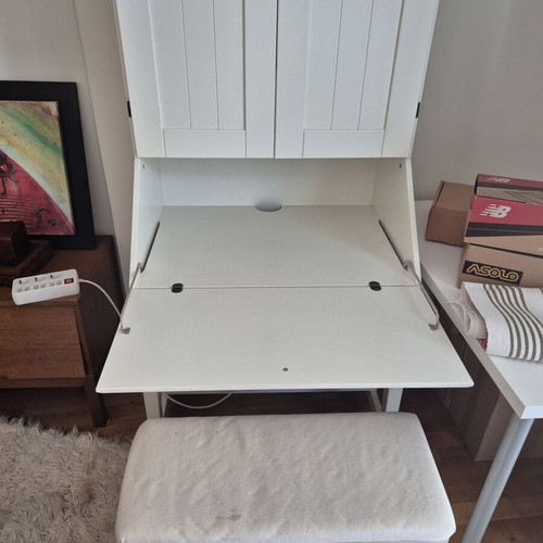 IKEA Hemnes secretary desk like new with seat chest