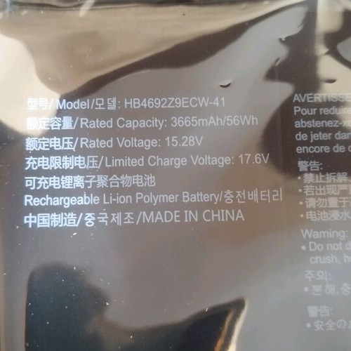 Laptop batteries new with damaged packaging for various models