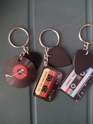 Keychains pack of 3 new, multicolor