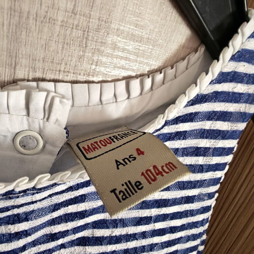 Matoufrance dress like new, size 104 cm, blue