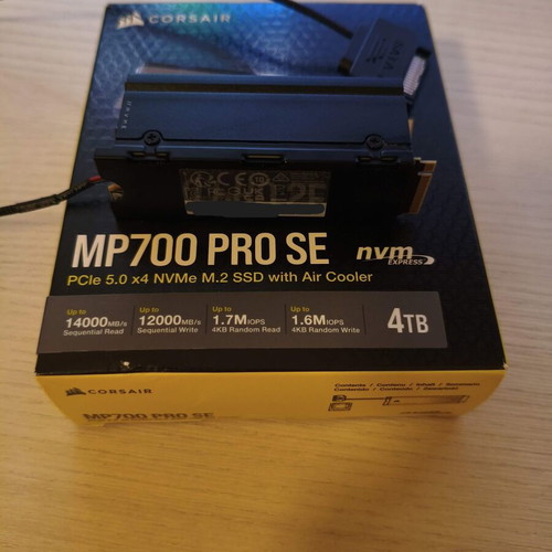 Corsair MP700 PRO SE SSD 4TB M.2 NVMe PCI Express 5.0 like new