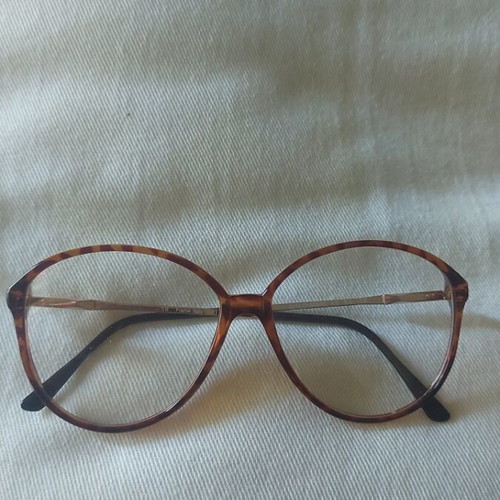 Vintage Optical Frame Brown Tortoiseshell With Gold Arms Like New
