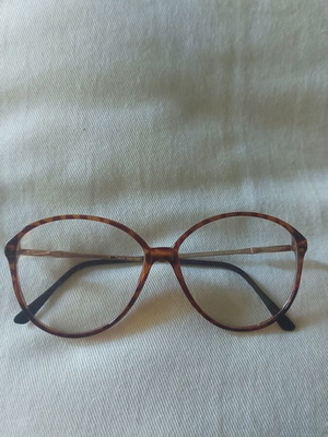 Vintage Optical Frame Brown Tortoiseshell With Gold Arms Like New