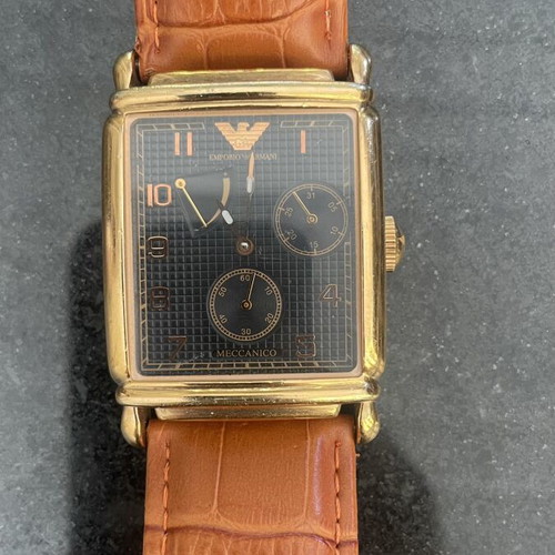 Emporio Armani Automatic Watch like new, gold tone