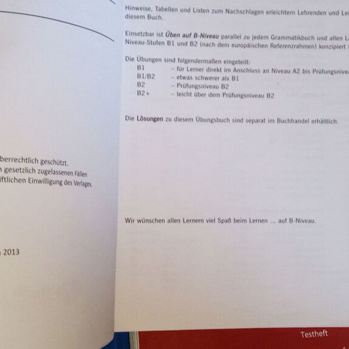German Language Learning Books used, B2 Level, Set of 6