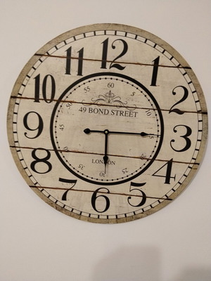 Ρολόι τοίχου Clayre & Eef 60 εκ. vintage σχεδιασμός 49 Bond Street
