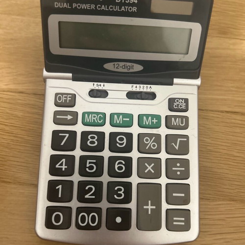 Aurora calculator used like new, needs battery