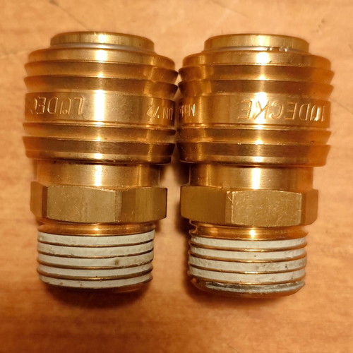LudecKe Heavy-Duty Brass Quick Connectors New