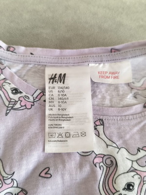 H&M και Zara σετ πυτζάμες για κορίτσι, πακέτο 3 για 8-10 ετών