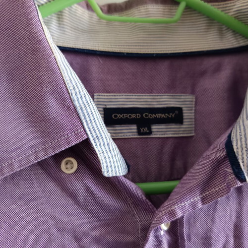 Oxford Company dress shirt XXL like new, pink and purple