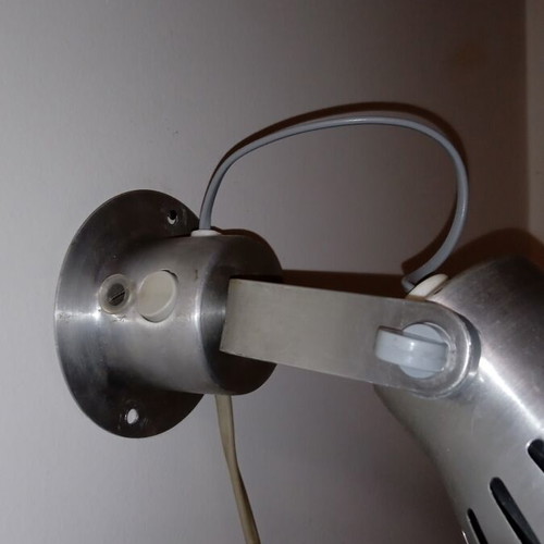 IKEA wall light like new, aluminum with switch and LED bulb
