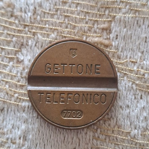 Italian telephone token used collectible coin